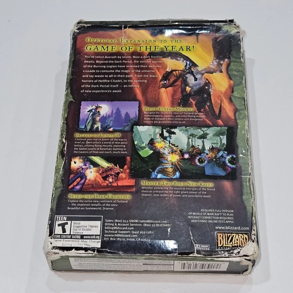 READ World of Warcraft Game CD ROMS 2004 Burning Crusade Expansion Set Lot READ